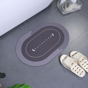 Bathroom Non-Slip Floor Mat Cartoon Cute Diatom Mud Absorbent Soft Cushion Toilet Quick Drying Floor Mat Kitchen Floor Mat