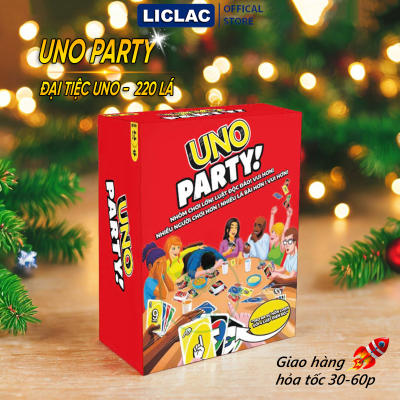 Bài UNO PARTY 220 lá nhiều chức năng mở rộng - Boardgame Đại Tiệc UNO nhiều người chơi hơn vui hơn