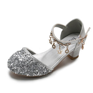Sepatu Pesta Heels Cantik Anak Perempuan Low Heel Party Shoe Girl Anak Cewek Korean Fashion (ZH-SS264)