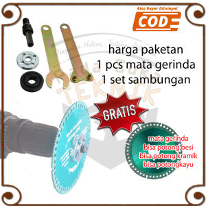 sambungan adaptor mesin bor listrik jadi gerinda pemotong mata serbaguna multifungsi arbor