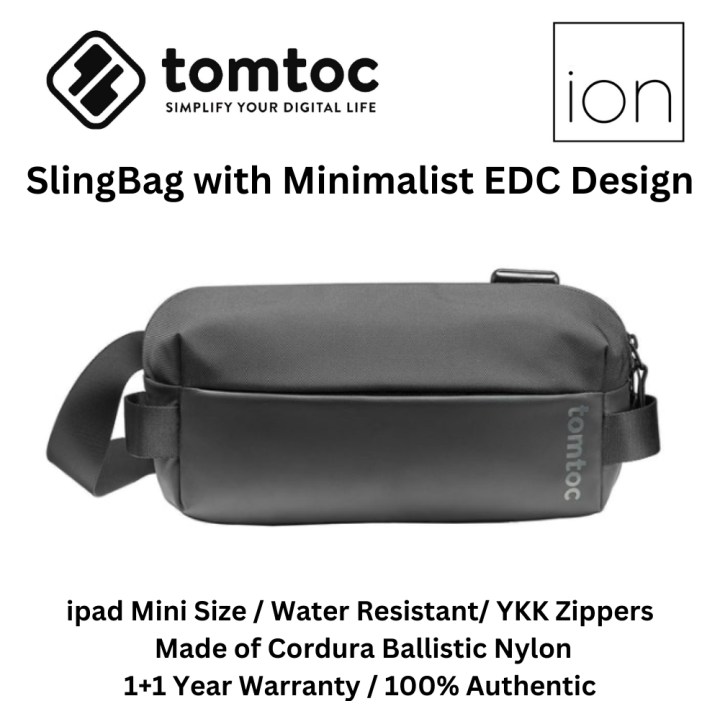 tomtoc H02 Minimalist EDC Sling Men Bag / Crossbody Bag / Shoulder Bag