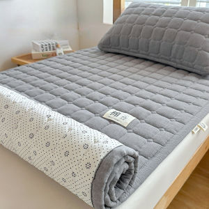 Quilted Cotton Mattress Pad Breathable Non Slip Thin Mattress Topper with Elastic Straps for Dormitory Home Bedding Protector2026