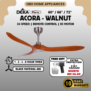 【FIERO ACORA 60/66/72】Deka Ceiling Fan Remote Control / Kipas Siling Kawalan Jauh / Silent Motor / Energy Saving