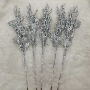 (5 pieces) 1 Christmas decoration Christmas gold powder ball bouquet Christmas tree decoration flower arrangement
