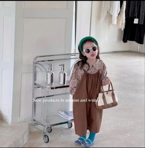 OVERALL ANAK SETELAN BAJU KODOK ANAK COKLAT HIJAB 2-8THN KATUN 100% SESUAI KOREA STYLE ANAK PREMPUAN