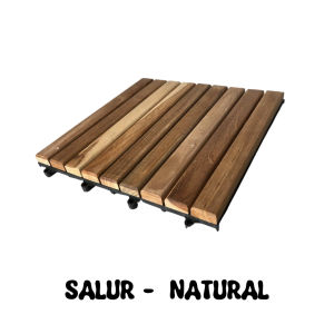 Decking Tile kayu jati kebun-kolam-teras 28x28cm
