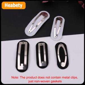 【2-3 days delivery】 100PCS Oval Non-woven Tear Drop snap clips spacers Rectangle Felt pads Patches appliques for Rectangle hairpins accessories