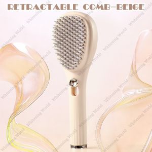 Magic Retractable Hair Brush Self-Cleaning Massage Anti-Static Comb Portable Anti-Static Scalp Massage & Hair Cleaning Comb