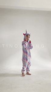 Winter Kids Pajama Sets Soft Warm Flannel Unicorn Costume Kigurumi Boy Girl Onesie Set Panda Tiger Bunny Deer Lion Pyjamas Suit2026