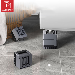 OATSBASF Table Sofa Heighten Foot Pads Furniture Floor Protectors Mats Non-Slip Metal Chair Leg Pads Adjustable Heightening Pad