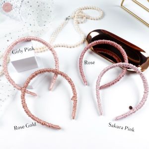 (22MM.)ที่คาดผมผ้าไหมมัลเบอร์รี่ ที่คาดผมผ้าไหม ที่คาดผม ผ้าคาดผม mulberry silk headband by SOSILK