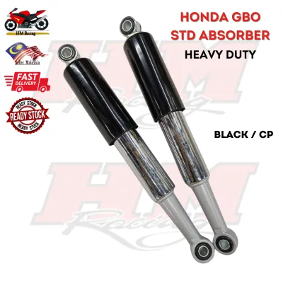 HONDA C70 GBO GBOJ GBO-J - REAR ABSORBER SET (BLACK / CHROME) STANDARD REAR SUSPENSION SET ABSORBER BELAKANG SEPASANG