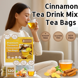 Vessels Turmeric Cinnamon Tea Cinnamon Tea Drink Mix Tea Bags Natural Herbal Health Drink 姜黄肉桂茶
