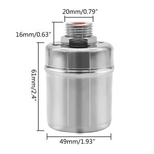 Van Phao Cơ Inox Thông Minh Chỉnh Mực Nước Tự Động Ngắt Nước Khi Nước Đầy