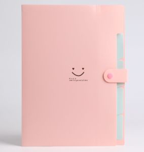 แฟ้มใส่เอกสาร5ช่องA4 พลาสติกPP แฟ้มsmile อุปกรณ์การเรียน เครื่องเขียน สำนักงาน จัดส่งด่วน2-3วัน