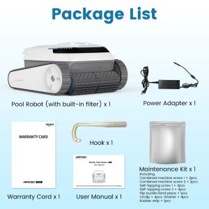 【Sg In Stock】AIRROBO PC10 Wireless Pool Robot Intelligent Route Planning Wall Climbing Pool Vacuum Robot