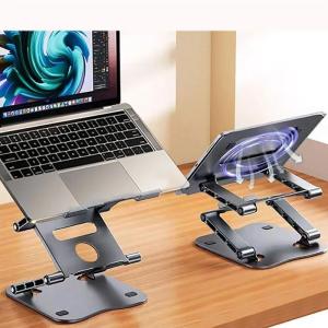 Univeral Metal Folding Laptop Stand Portable Laptop Riser Holder Tablet Notebook Stand for MacBook Air Pro iPad Computer Stand