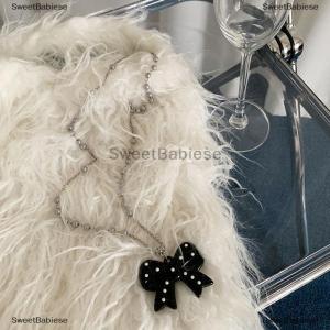 [COD] SweetBabiese New Fashion Bow Pendant Long Necklace For Women Light Luxury Sweater Chain Jewelry
