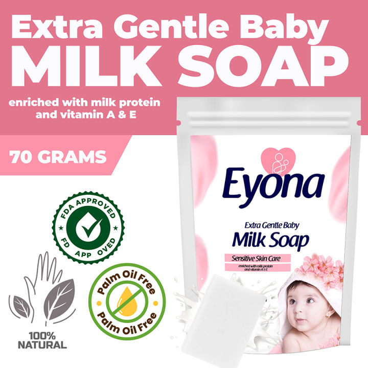 Eyona 70g Baby Bath Soap Gentle, Hypoallergenic, Moisturizing, Mild