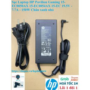 ️ Sạc Laptop HP Pavilion Gaming 15-EC0050AX 15-EC0054AX 15-EC 19.5V - 7.7A - 150W Chân xanh nhỏ