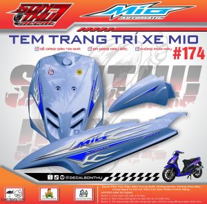 TEM XE MIO SPORT LIMITED #174 (CHẤT LIỆU CAO CẤP - SIÊU NÉT - SIÊU ĐẸP - SIÊU CUTE)