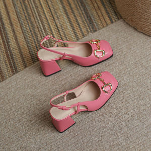 HUA811 plus Size Womens Shoes 41—43 Fat Feet Wide Fat Closed Toe Sandals for Women 42 Fairy Style High Heels Chunky Heel Mary Jane Shoes 40