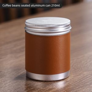 BINCOO Portable Coffee Storage Jar Coffee Powder Sealer Mini Organizer Container for Outdoor Traveling 210ML