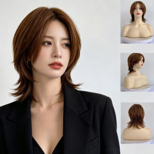 Mullet head wig female cosplay Japanese teen short hair gay hair trailing wolf tail mullet head