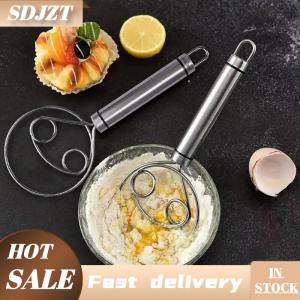 SDJZT Đan mạch bột Whisk thép không gỉ phong cách Hà Lan bánh mì bột tay trộn thép không gỉ xử lý nhà bếp nướng công cụ artisian pha trộn