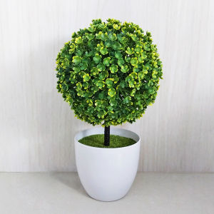 PBP03 / Bunga Plastik Pot Tanaman Hias Pajangan Dekorasi Pohon Bonsai / COD