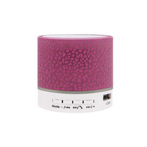 LED Bluetooth Speaker Rechargeable Bluetooth Speaker With Light Support USB/ AUX/ TF Card Colorful Portable Wireless Speaker Mini Berlampu