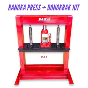 termurah Rangka Press Hidrolik Bisa dipasang dongkrak 2 sampe 30 ton