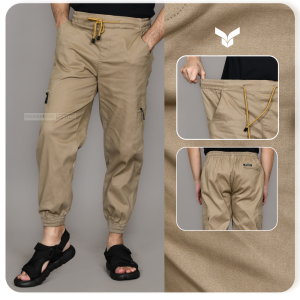 Tayma Celana Joger Pria Jogger Cargo Pinggang Karet Flexibel Nyaman Kain Twill Stretch Premium Melar