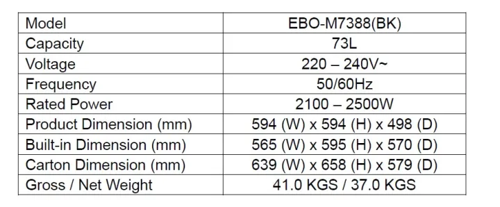 %7BFREE%20SHIPPING%7D%20Elba%2073L%20DIVO%20EBO-M7388(BK)%20Electric%20Oven%20EBOM7388BK%208%20Function%20Oven%20-%20Image%205