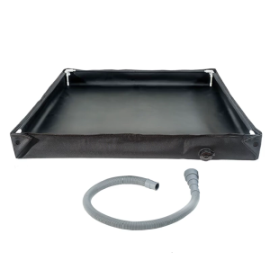 Water Resistant Folding Shower Pan Outdoor Portables with Detachable Hose Camping Essential