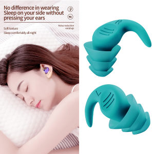 Fityle Noise Reduction Ear Plugs Silicone Sound Blocking for Sleep Snoring Swimming