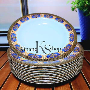 PIRING MELAMIN MOTID BATIK KERAMIK NAGA BARU PIRING MAKAN CEKUNG ISI 6 PCS