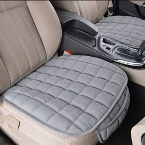 Universal Fit Automotive Car Seat Cover With Storage Bag Simple Non-slip Breathable Car Front Universal Cushion Protection Auto Interior Accessories Rebound Wearable Warm Car Soft Plush Seat Pad Car Truck SUV Pickup Accessory Home Office Chair Cover