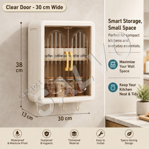 SALVO Wall-mounted Tissue Box Transparent High-Value Shelf Perforation-Free High-End Storage Box Simple Large Paper Box