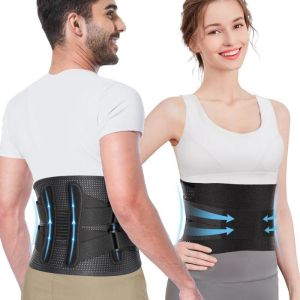Guoftstars Waist Support BeltLumbar Support With Spring Stabilizers for Pain ReliefHerniated DiscSciatica Back Support Belt Tali sokongan pinggang  Waist support belt .AutoMaxion