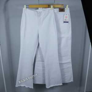 Celana Jeans HW Cutbray Rawis Stretchy Wanita Terbaru
