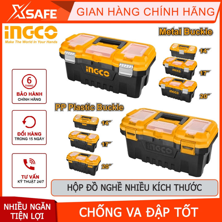 [HỎA TỐC] Thùng đựng đồ nghề INGCO size 14-20inch, hộp đựng dụng cụ ...