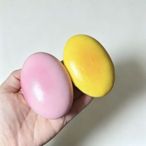 NALANILI Semi-Baked Cheese Cake Squeeze Toy Soft Slow Rebound Mochi Squish Foam Toy Kawaii Cartoon Stress Squeeze Toy Stress Relief