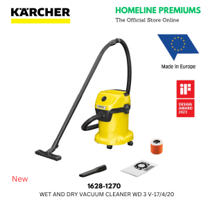 KARCHER WD3 V-17/4/20 WET+DRY VACUUM CLEANER 1628-1270