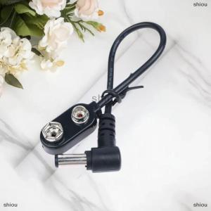 [COD] shiou Effect Pedal 9V Battery Clip Converter Power Cable Snap Connector For Guitar Effect Pedal Battery Power Supply Adapter