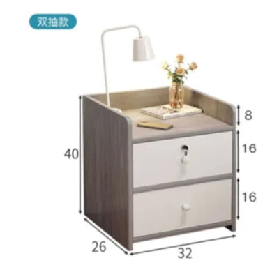 Lockedable modern bedside table marandi smoke grey side table minimalist with lock