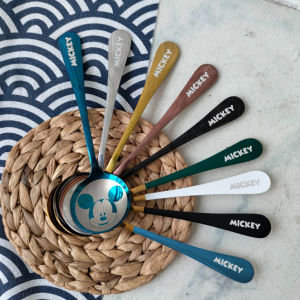 SENDOK 1PCS MICKEY/MINNIE/DORAEMON/SENDOK KARAKTER/SPOON KARAKTER WARNA STAINLESS STEEL AVELINE