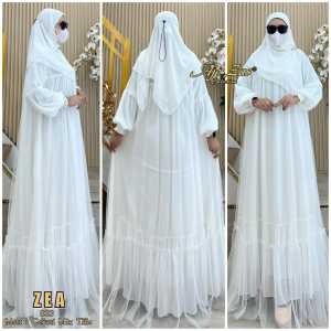 TERBARU!! Set Dress/Set Gamis Syari Kode ZEA Bahan Ceruty Babydoll Premium by Ory AjeZas Collection