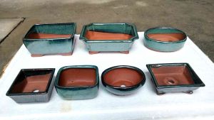 Set chậu bonsai bát tràng AH 05