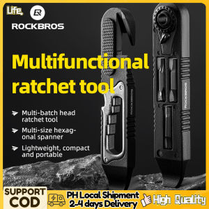 【Local Delivery】ROCKBROS Multifunctional Tire Pry Bar Bicycle Repair Tool Ratchet Wrench MTB Road Bike Tire Repair Combination Cycling Equipment
